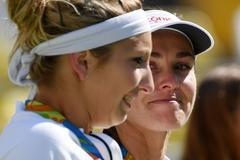 Martina Hingisová a Timea Bascinszká na olympiádě v Riu 2016