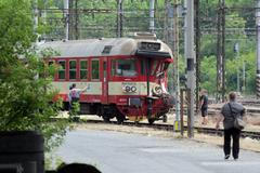 Cvičení hasičů při havárii vlaku