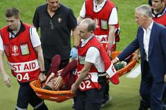 Euro 2016, finále Francie-Portugalsko: zraněný Cristiano Ronaldo