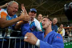 OH 2016, judo do 100 kg, finále: Lukáš Krpálek (v modrém)