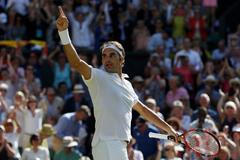 Roger Federer čtvrtfinále Wimbledonu 2016