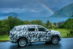 Škoda Kodiaq - maskované prototypy - bok