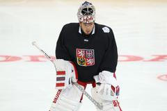 Česká hokejová reprezentace na tréninku před Světovým pohárem 2016