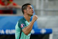 Euro 2016, Portugalsko-Wales: Cristiano Ronaldo slaví gól na 1:0