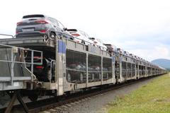 Testovací dráha Hyundai Nošovice - nakládka vlak