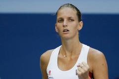 Karolína Plíšková ve čtvrtfinále US Open 2016 s Anou Konjuhovou