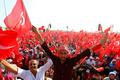demonstrace na podporu prezidenta Erdogana