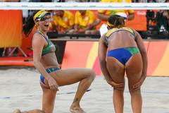 OH 2016, plážový volejbal: Agatha Bednarczuková a Barbara Seixasová (Brazílie)