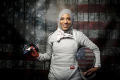 Šermířka v hidžábu Ibtihaj Muhammad