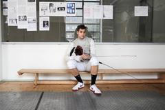 Fleretista Alexander Choupenitch v tréninku na olympiádu do Ria