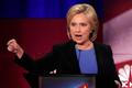 Hillary Clintonová v předvolební debatě demokratických kandidátů na prezidenta USA
