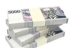 Peníze, koruny, bankovky