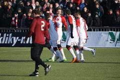 Silvestrovské derby 2016, radost Slavie