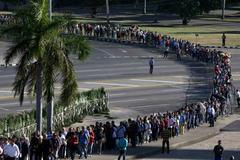 Kubánci se loučí s Fidelem Castrem, 29. listopadu 2016