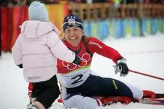 Kateřina Neumannová čeká na gratulaci dcery