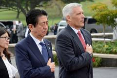 Japonský premiér Šinzó Abe na Havaji.