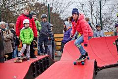 Eva Samková - otevření pumptrackové dráhy