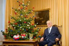 Prezident Miloš Zeman pronáší vánoční poselství.