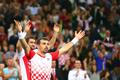 Ivan Dodig a Marin Čilič slaví výhru ve čtyřhře finále Davisova poháru