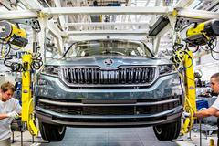 Výroba Škoda Kodiaq Kvasiny
