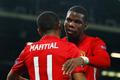 Paul Pogba a Anthony Martial v Evropské lize 2016-17