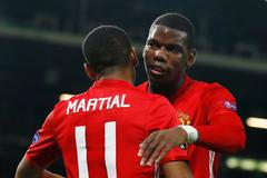 Paul Pogba a Anthony Martial v Evropské lize 2016-17