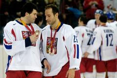Jaromír Jágr a Martin Ručinský na ZOH 2006