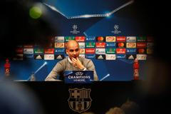 Pep Guardiola, Tk před zápasem Barcelony proti Manchesteru City