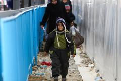 Makedonie - záchytné uprchlické centrum na makedonsko-řecké hranici