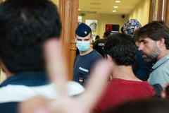 Nádraží Keleti v Budapešti - uprchlíci