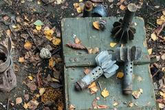 Válka na Ukrajině-výbušniny a miny