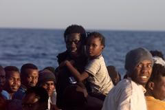 Uprchlíci na cestě přes Středozemní moře