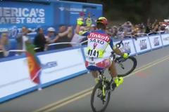 Peter Sagan: wheelie v cíli