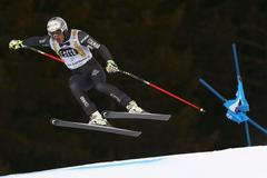 Adrien Theaux při Super G ve Val Gardeně 2016