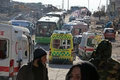 Evakuace obyvatel východního Aleppa