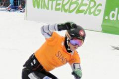 Ester Ledecká, vítězka SP ve snowboardingu 2015-16