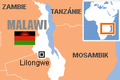 Mapa - Malawi