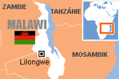 Mapa - Malawi