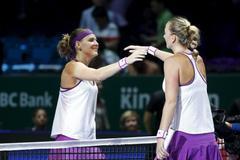 Lucie Šafářová a Petra Kvitová na Turnaji mistryň 2015