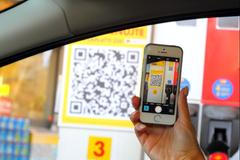 Shell elektronická peněženka mobil detail