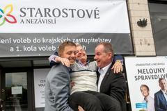 Dana Drábová, Vít Rakušan a Petr Gazdík