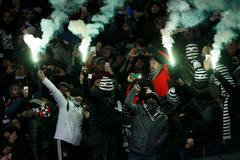 Fanoušci Besiktase a Dynama Kyjev v LM 2016-17