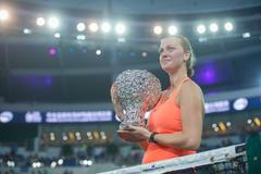 Petra Kvitová slaví vítězství v Elite Trophy 2016