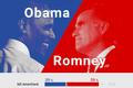 grafika - Obama - Romney