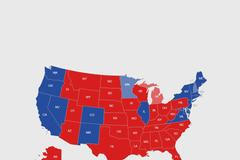 Volby - mapa - poutací obrázek