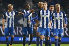 Radost hráčů Herthy Berlín