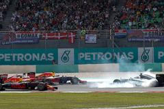 F1, VC Malajsie 2016:  Nico Rosberg, Mercedes a Sebastian Vettel, Ferrari