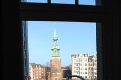 Pohled z okna ordinace pro uprchlíky