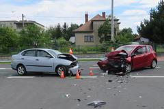 Nehoda aut - ilustrační foto