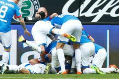 Radost hráčů TSG 1899 Hoffenheim